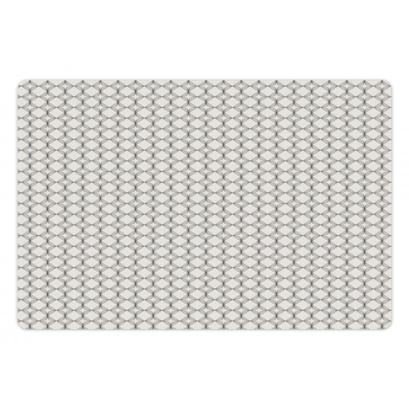 Nostalgic Curved Squares Pet Mat