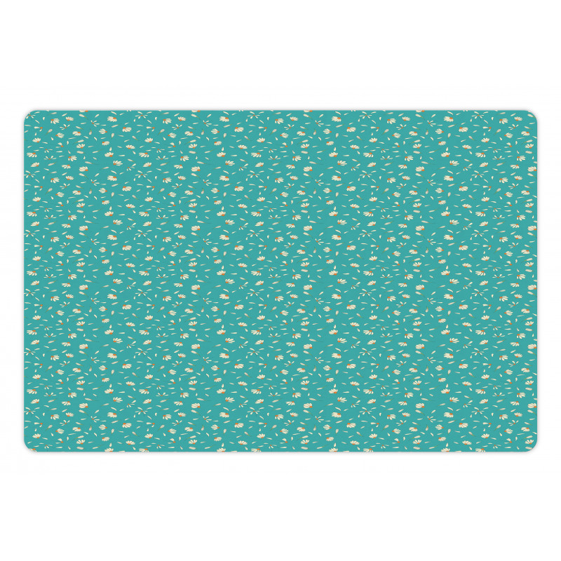 Romantic Floating Petals Pet Mat