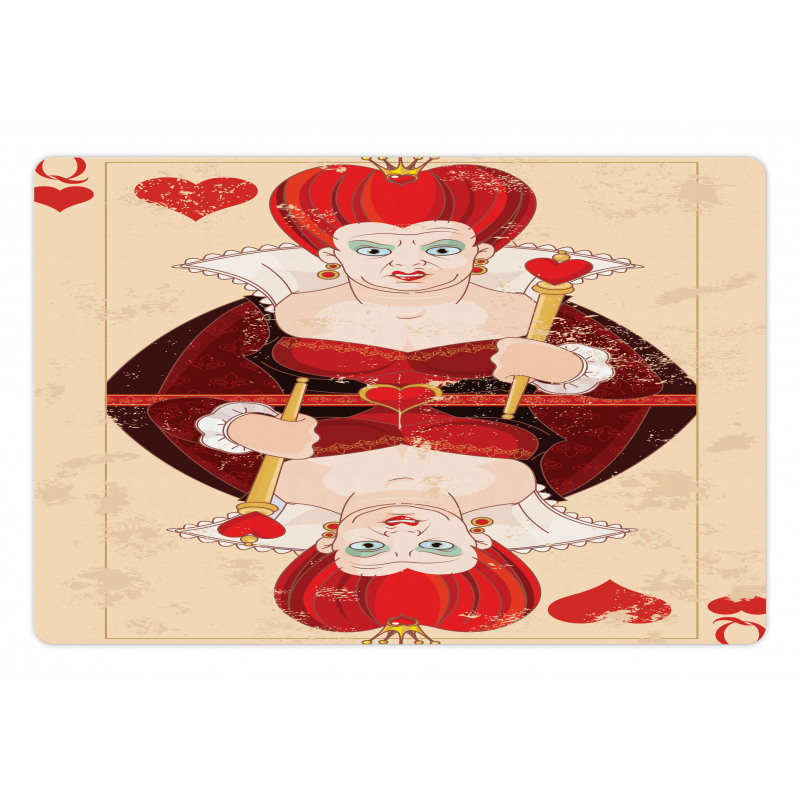 Queen Cards Pet Mat