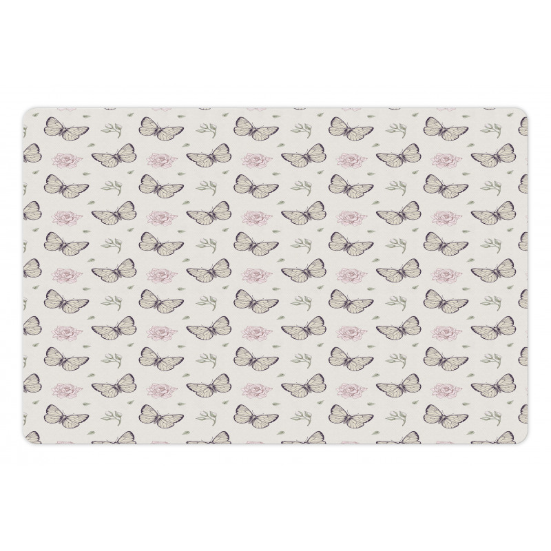 Butterflies and Blooms Pet Mat