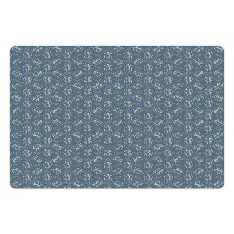 Beetle Forms and Plants Pet Mat