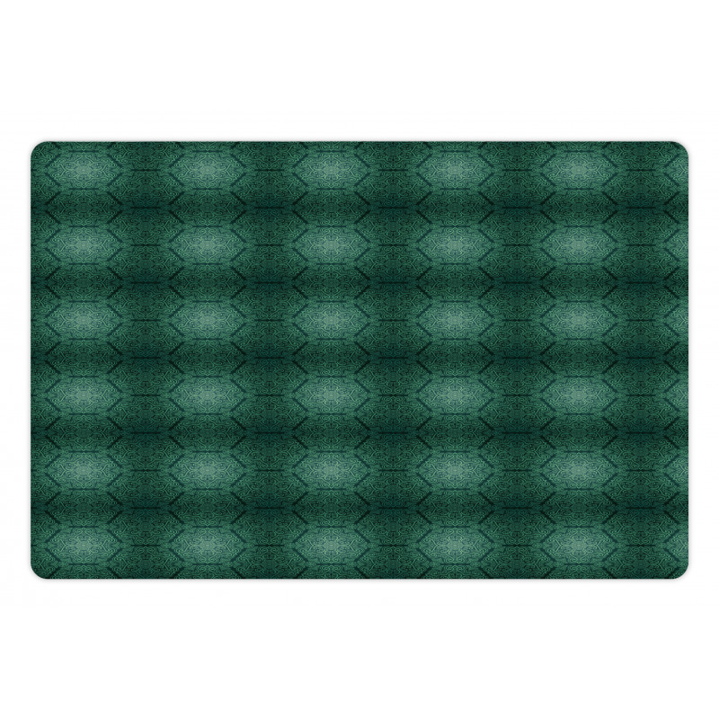 Dark Monochrome Pattern Pet Mat