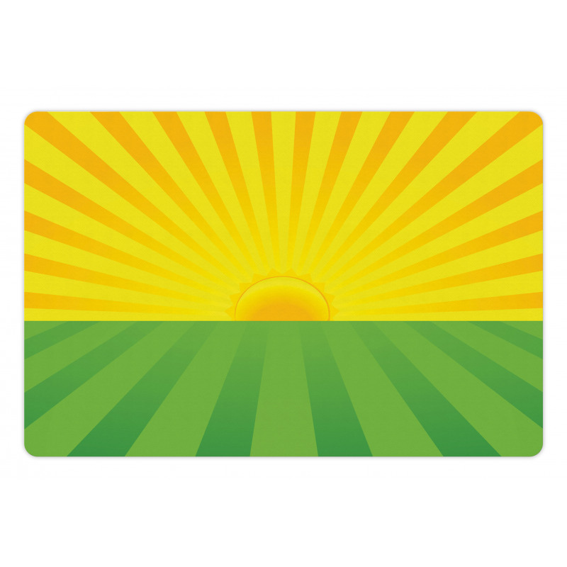 Simplistic Summer Sunrise Pet Mat