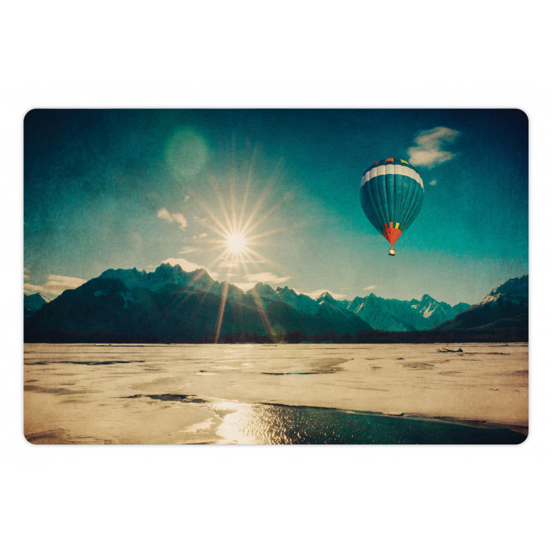 Balloon and Rising Sun Pet Mat