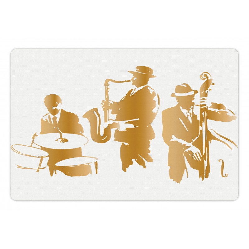 Jazz Band Blues Music Pet Mat