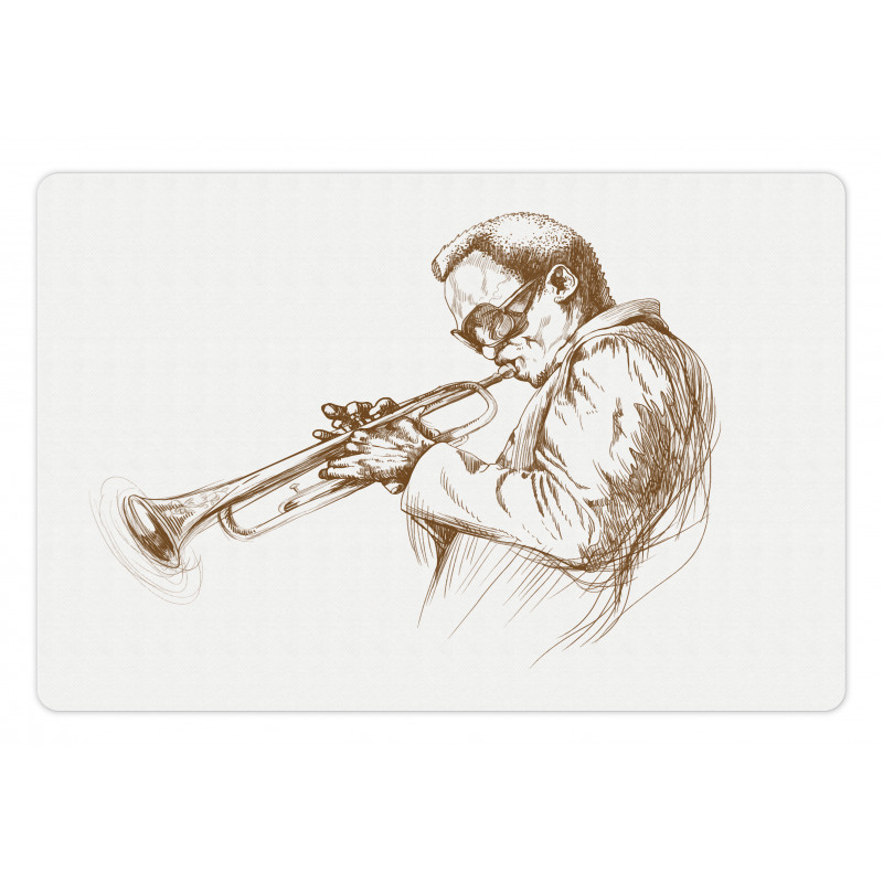 Sketchy Solo Jazz Band Pet Mat