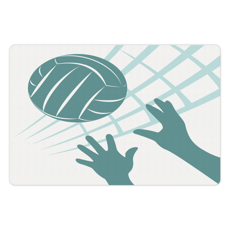 Close Up Hands and Ball Pet Mat