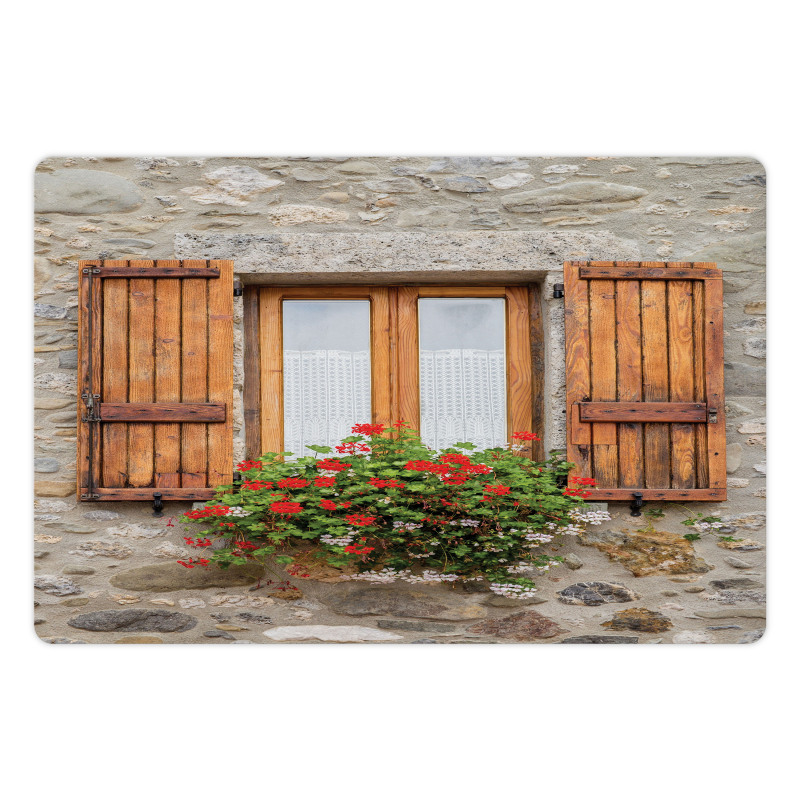 Stone House with Window Pet Mat