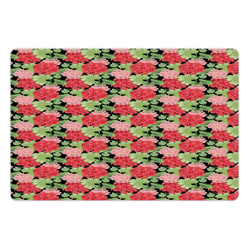 Victorian Flowers Leaves Pet Mat