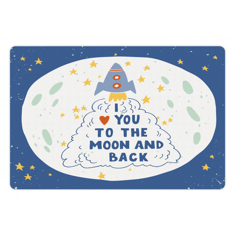 Space Travel Cloud Stars Pet Mat