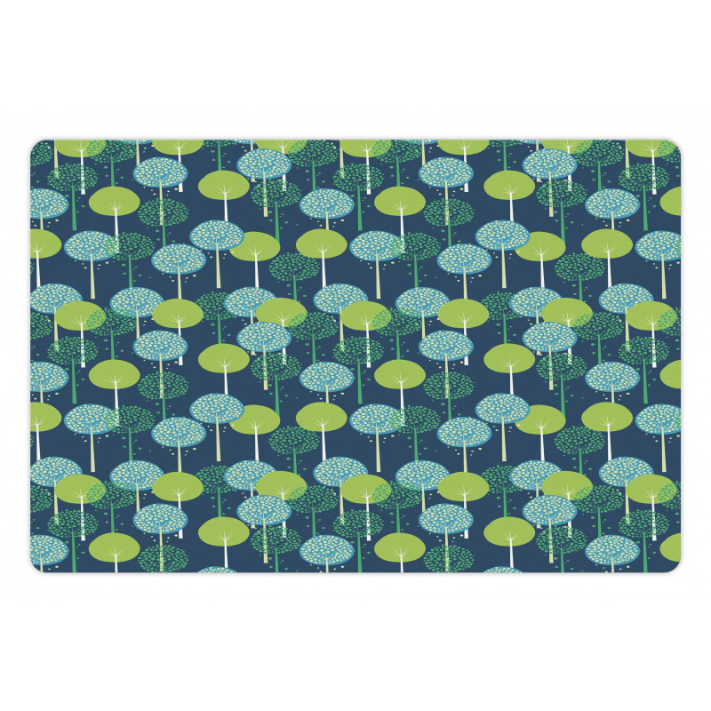 Abstract Round Motif Graphic Pet Mat