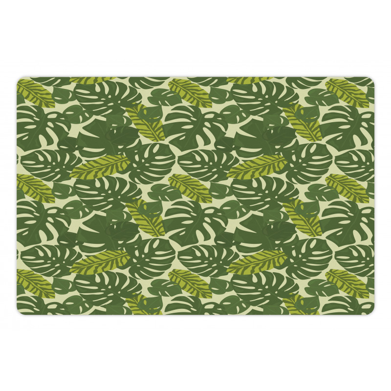 Exotic Forest Monstera Leaf Pet Mat