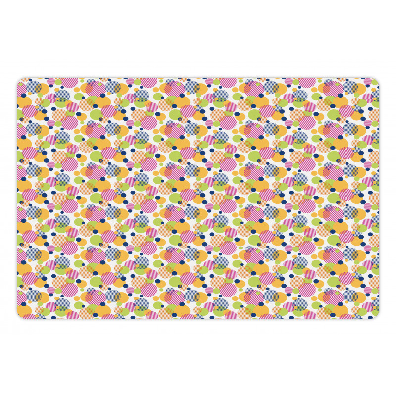 Circles Lines Dot Pet Mat