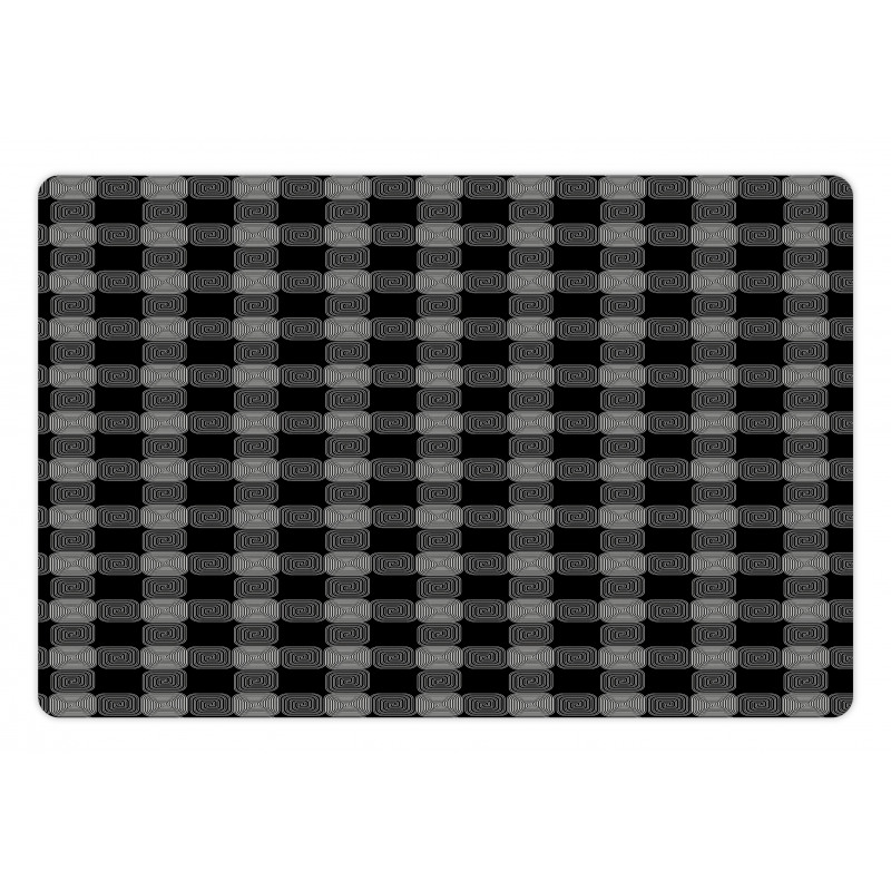 Square Circles Pet Mat