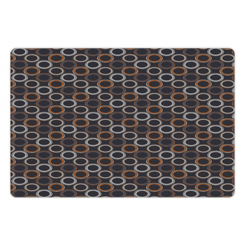 Ethnic Circle Dot Pet Mat