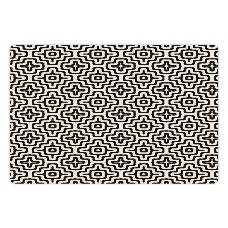 Wavy Geometric Pet Mat