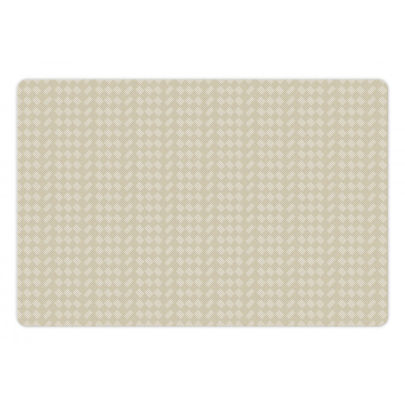 Striped Squares Pet Mat