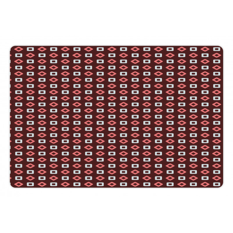 Squares Rhombus Pet Mat