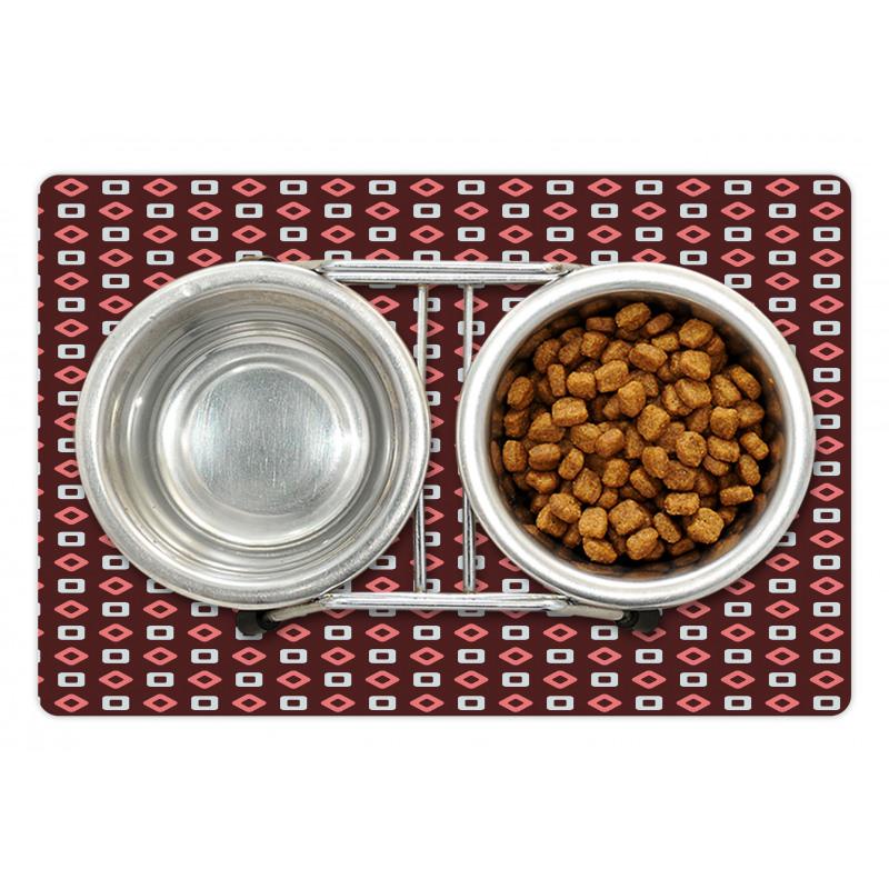 Squares Rhombus Pet Mat