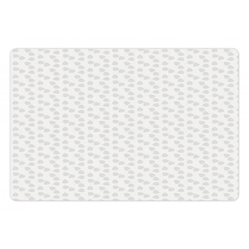 Bo Leaves Greyscale Layout Pet Mat