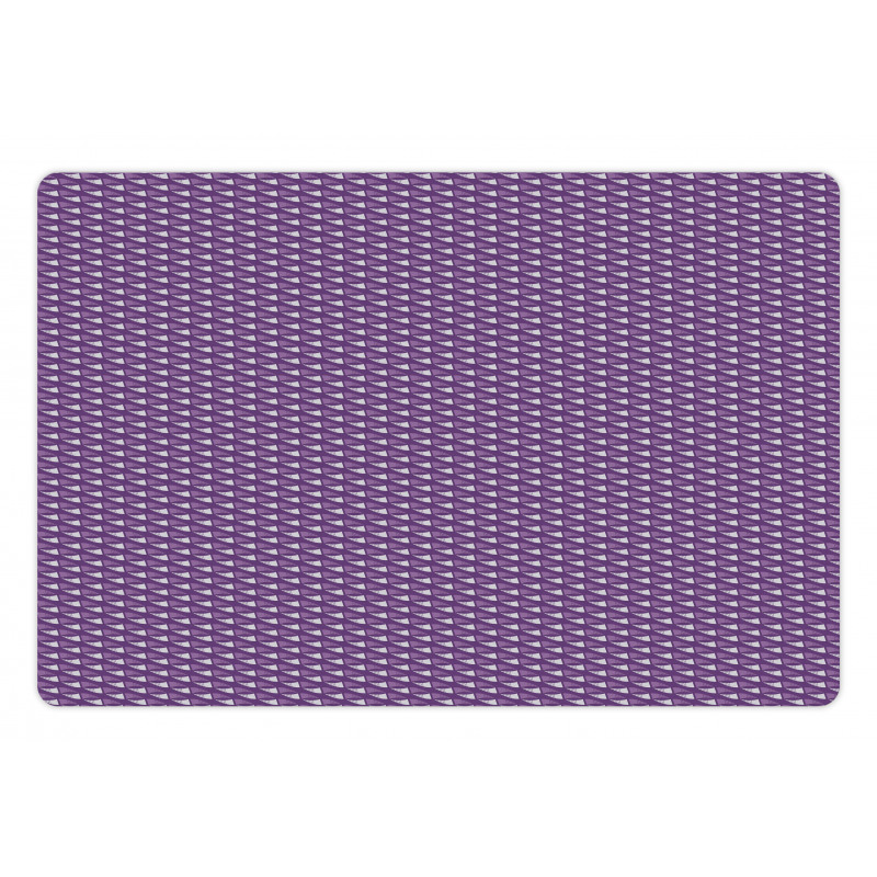 Diagonal Violet Pet Mat