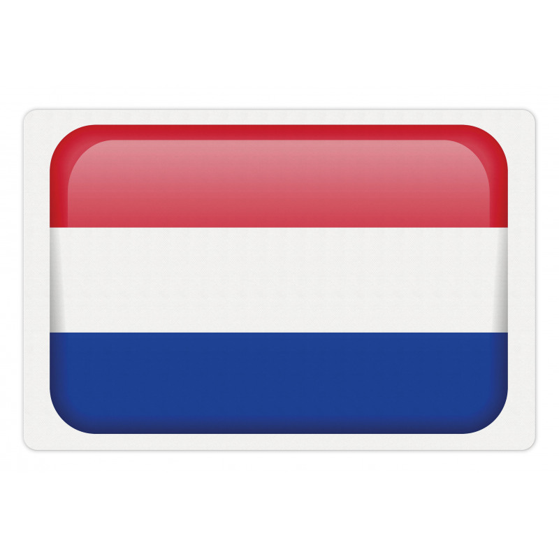 Holland Flag as Square Shape Pet Mat