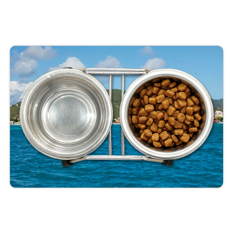 Coast of Sint Marteen Island Pet Mat