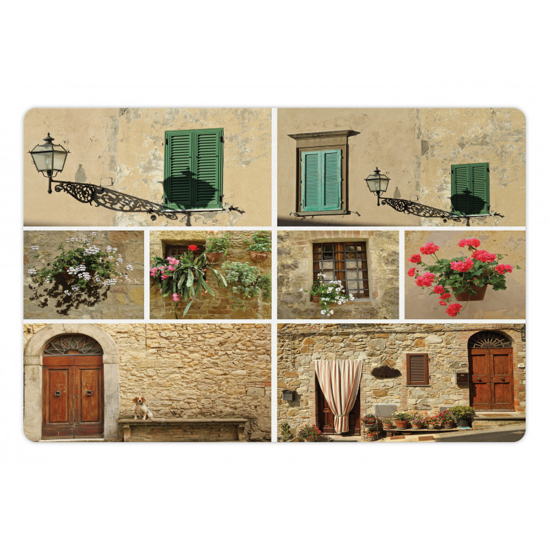 Italian Stone Houses Pet Mat