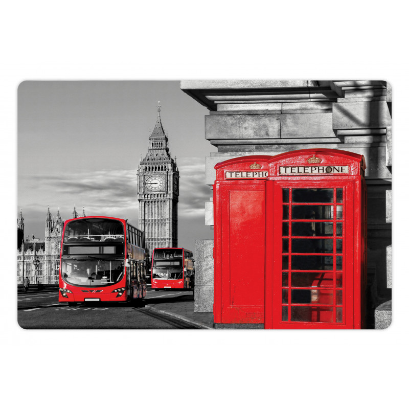 London Retro Phone Booth Pet Mat