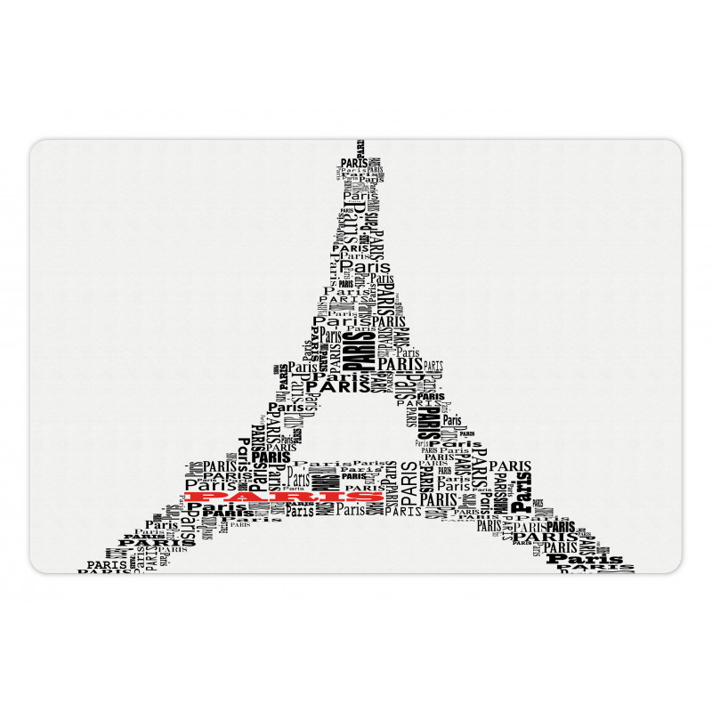 Paris France Tour Pet Mat