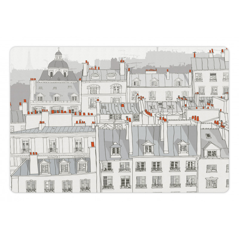 Paris Aerial Scenery Pet Mat