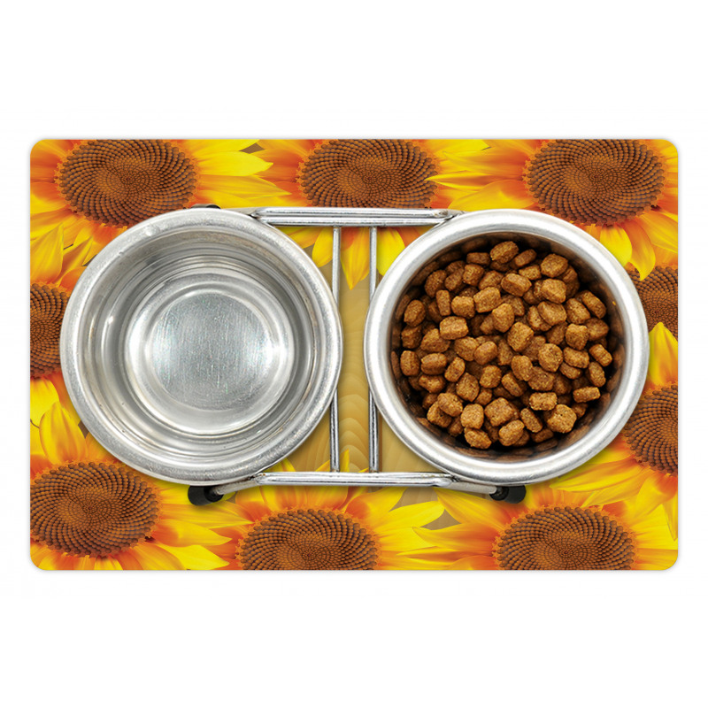 Flower Frame Circle Pet Mat