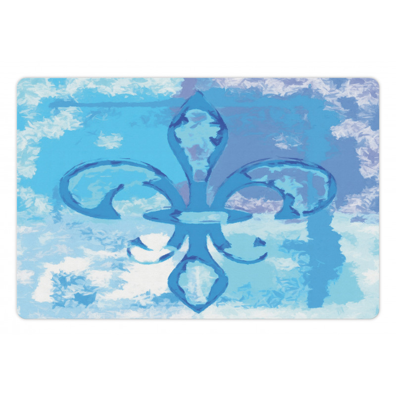 France Fleur de Lis Pet Mat