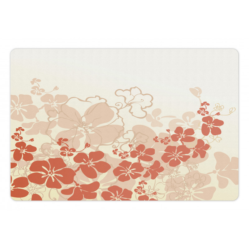 Hawaii Flowers Tropical Pet Mat