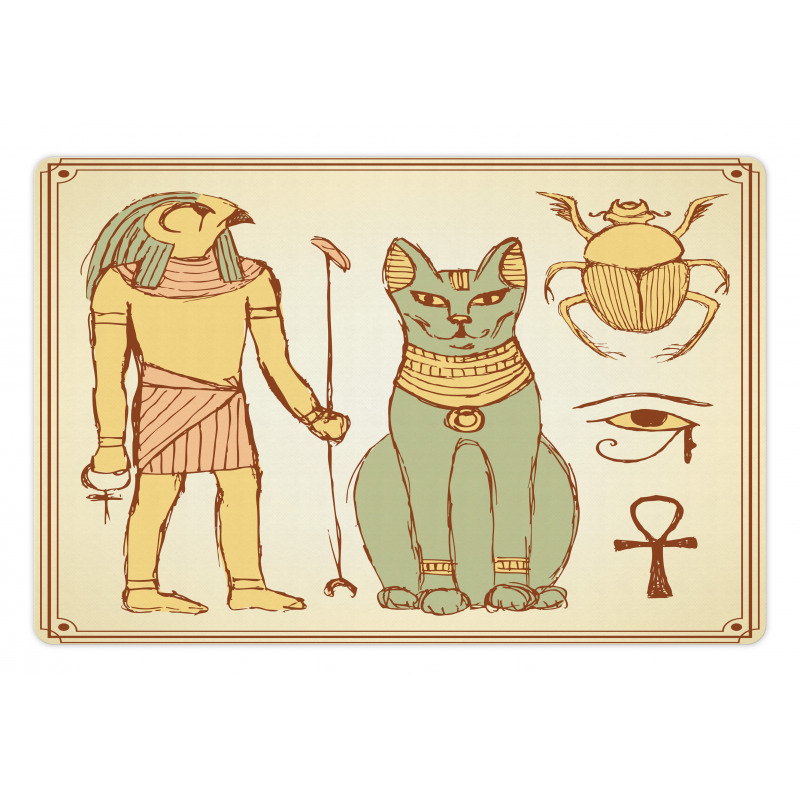 Ancient Cat Figure Pet Mat
