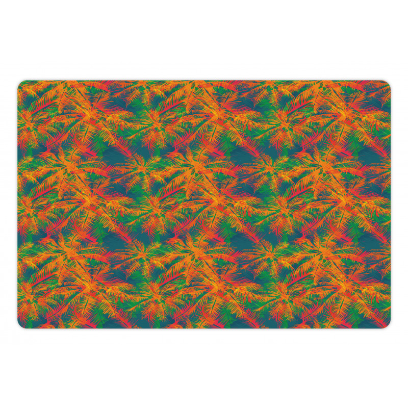 Psychedelic Like Palm Trees Pet Mat