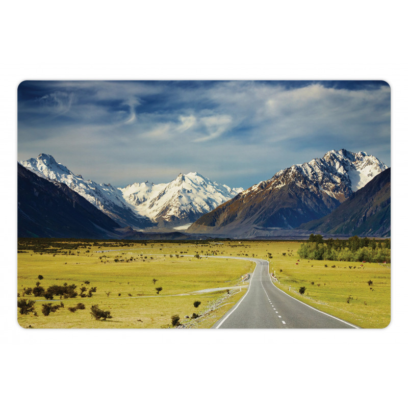 Snowy Mountains Alps Pet Mat