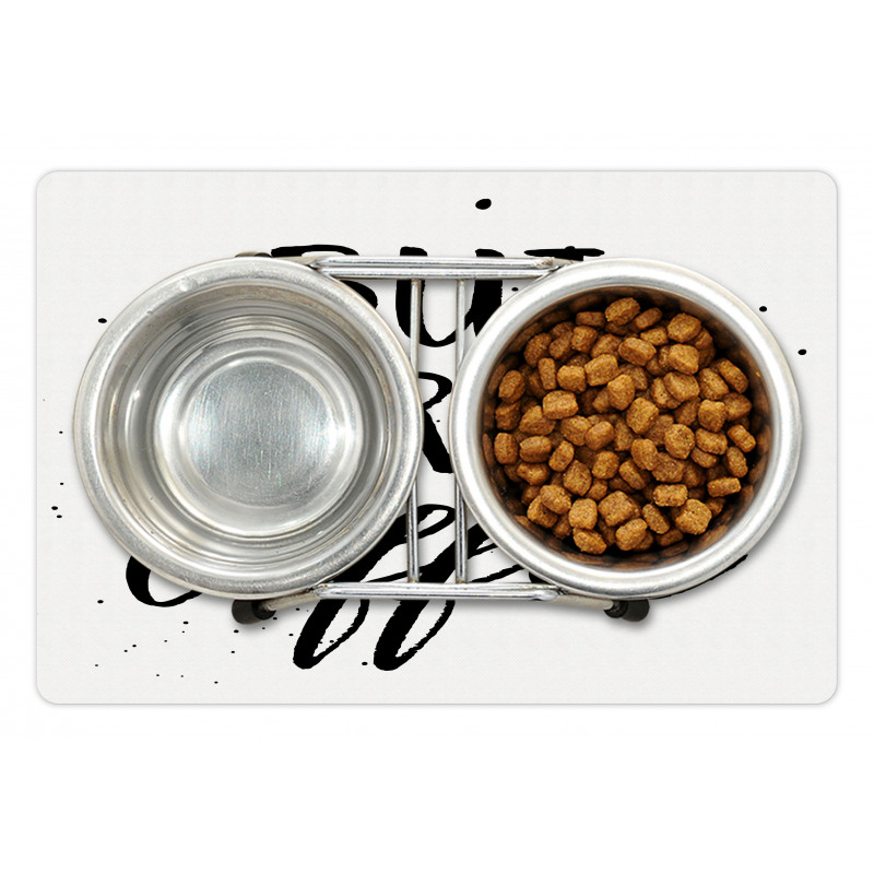 Typography Spots Pet Mat