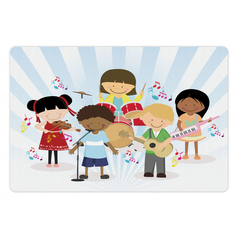 Children Performing Happily Pet Mat