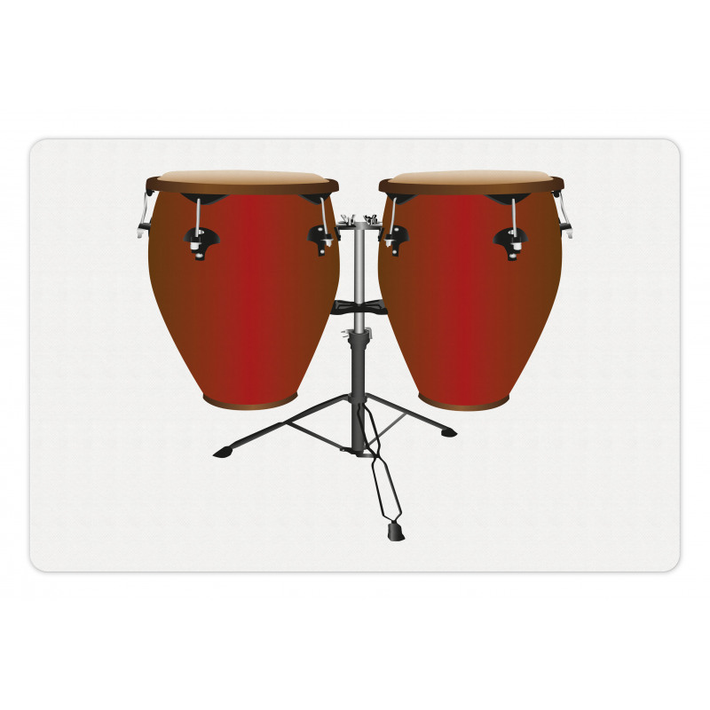 Pair of Cultural Conga Drums Pet Mat