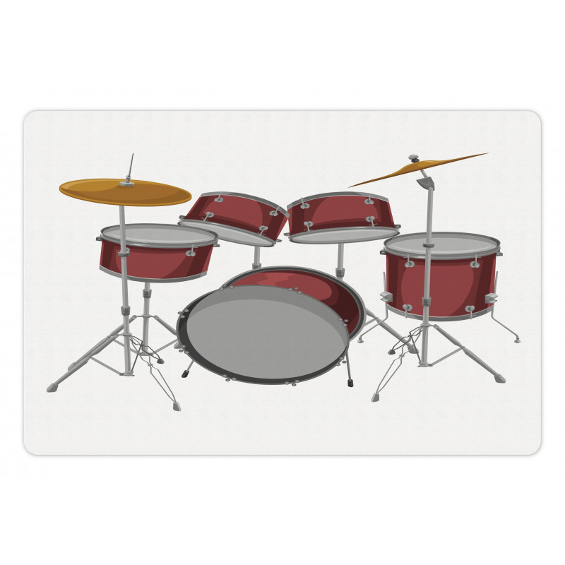 Picture of a Drum Kit Scene Pet Mat