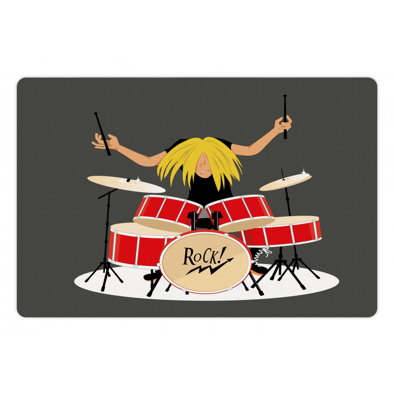 Rock and Roll Style Young Man Pet Mat