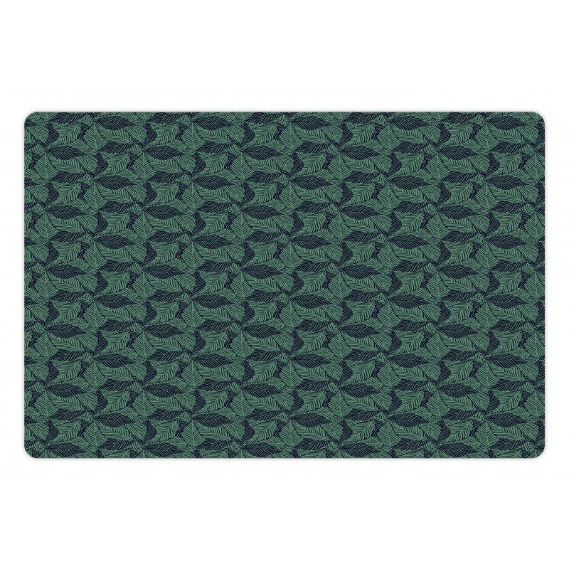 Island Plants Stripy Elements Pet Mat