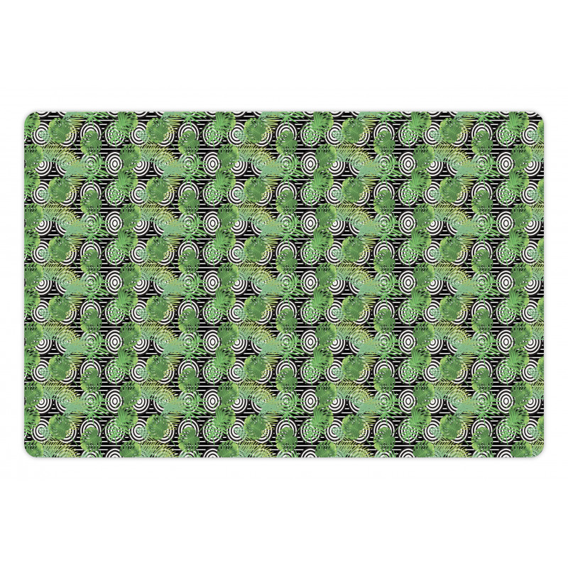 Concentric Circles Background Pet Mat