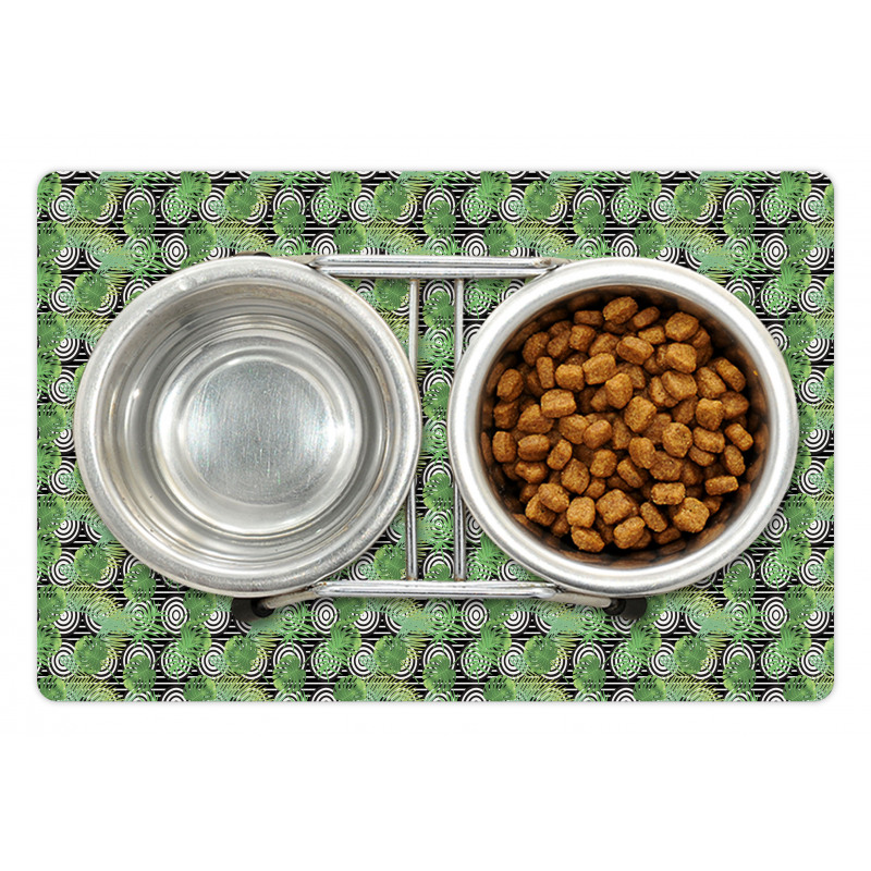 Concentric Circles Background Pet Mat