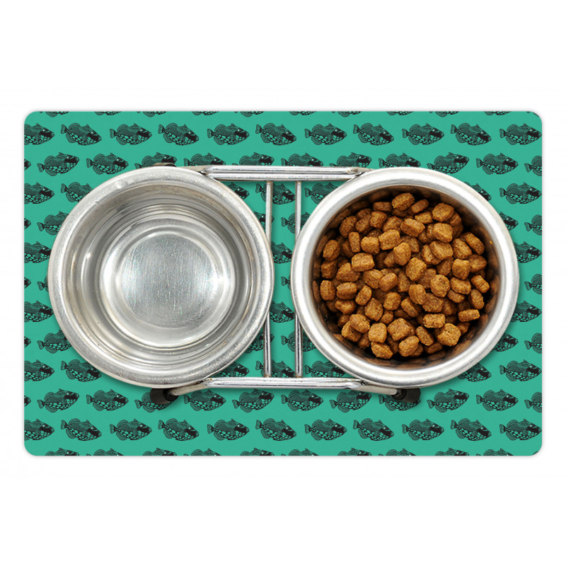 Rounds on Sea Fish Pet Mat