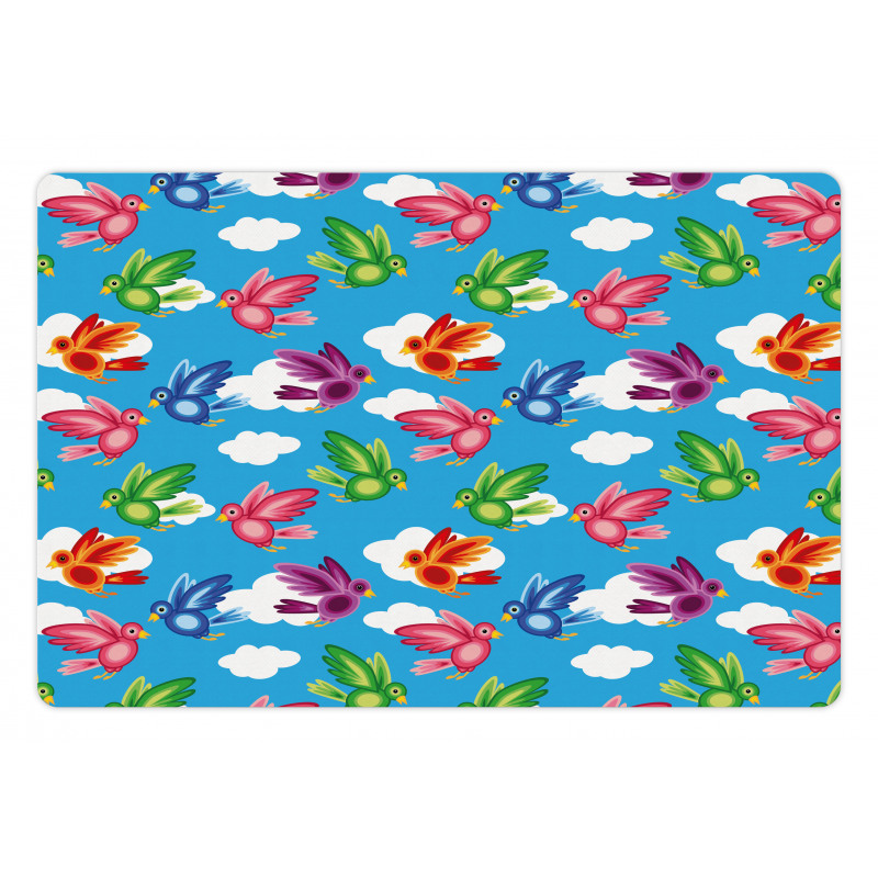 Flying Birds Clouds Spirit Pet Mat