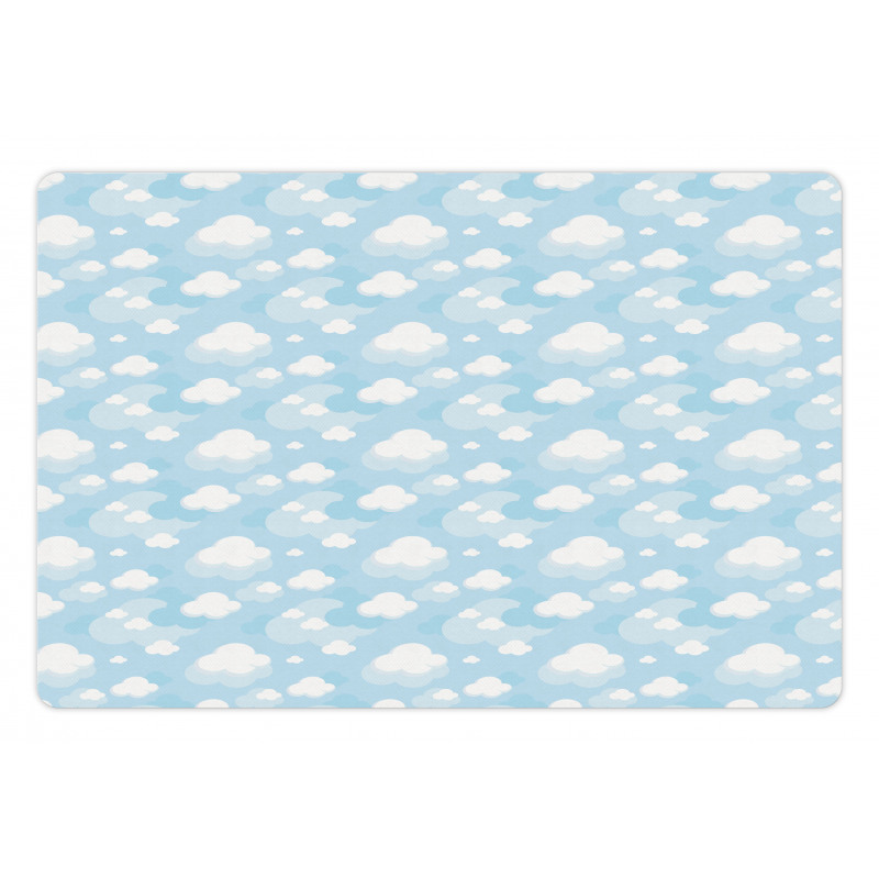 Rhythmic Clouds Graphic Pet Mat