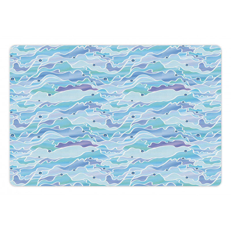 Stained Glass Seascape Pet Mat