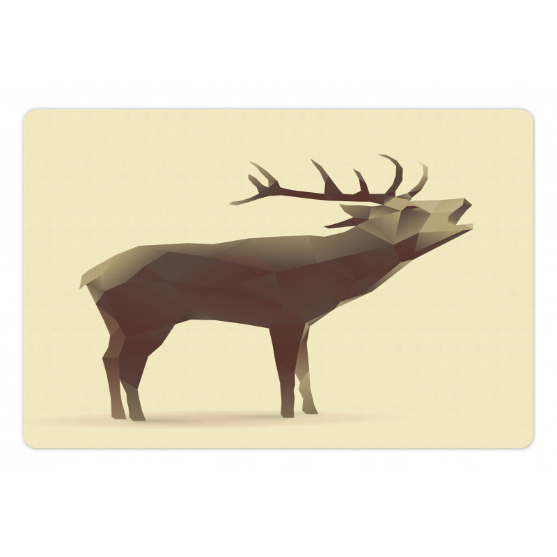 Geometric Elk Animal Art Pet Mat